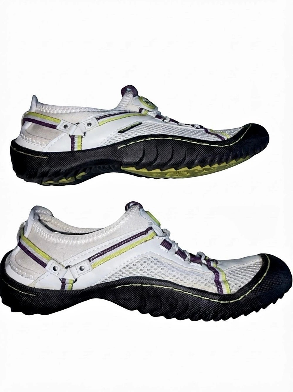 JBU Jambu Sport Water Ready Sneakers White with purple/green accents Women’s 6.5